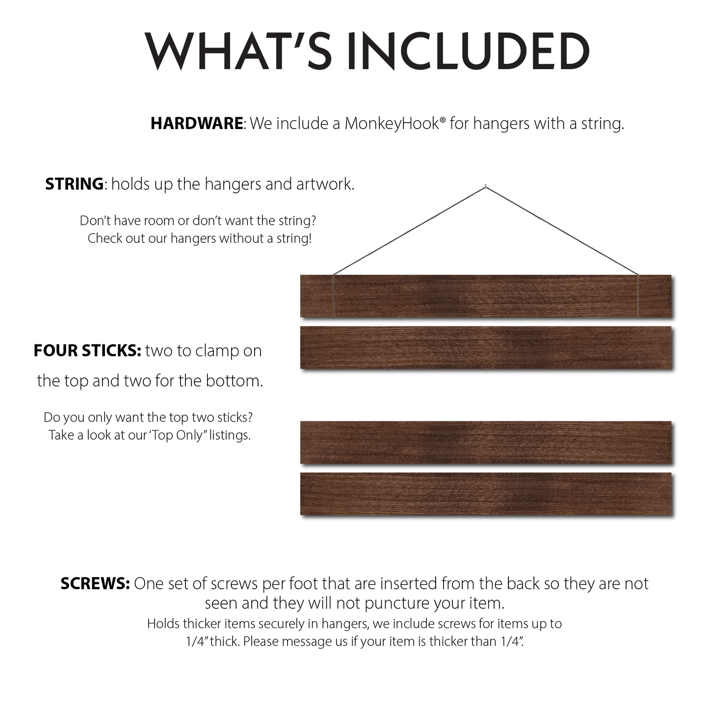 Hangers for Thick Items - Icehouse Woodwork & Design