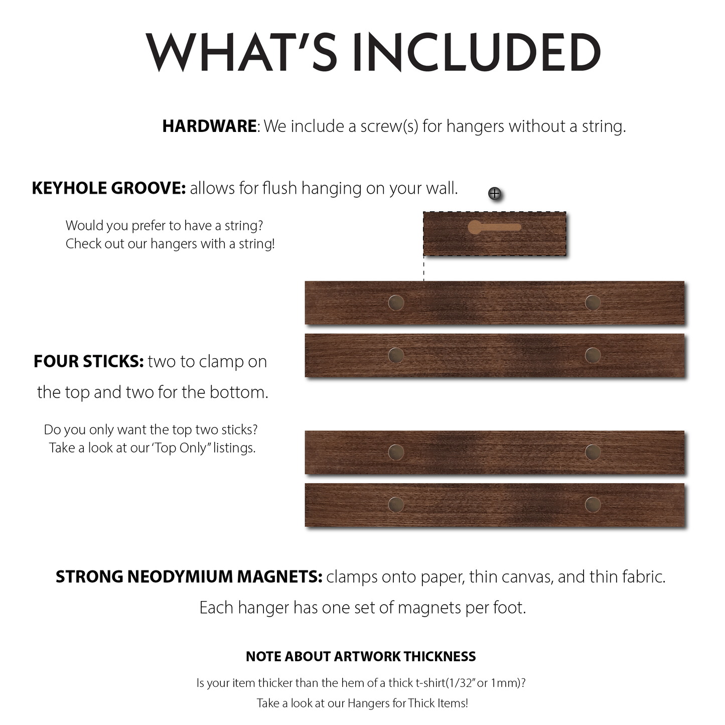Magnetic Hangers - Icehouse Woodwork & Design