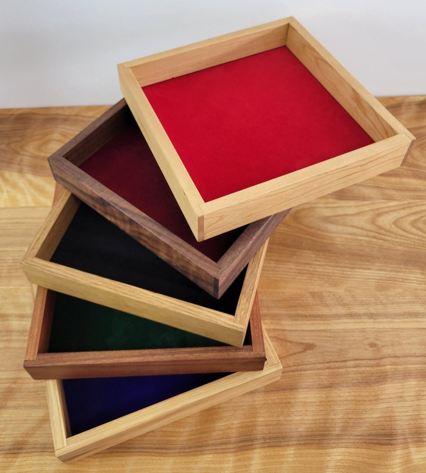 Dice Tray Box with Velvet Bottom - Icehouse Woodwork & Design