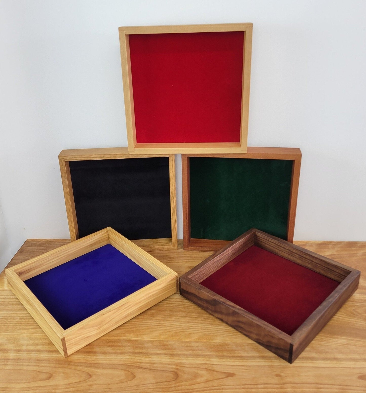 Dice Tray Box with Velvet Bottom - Icehouse Woodwork & Design