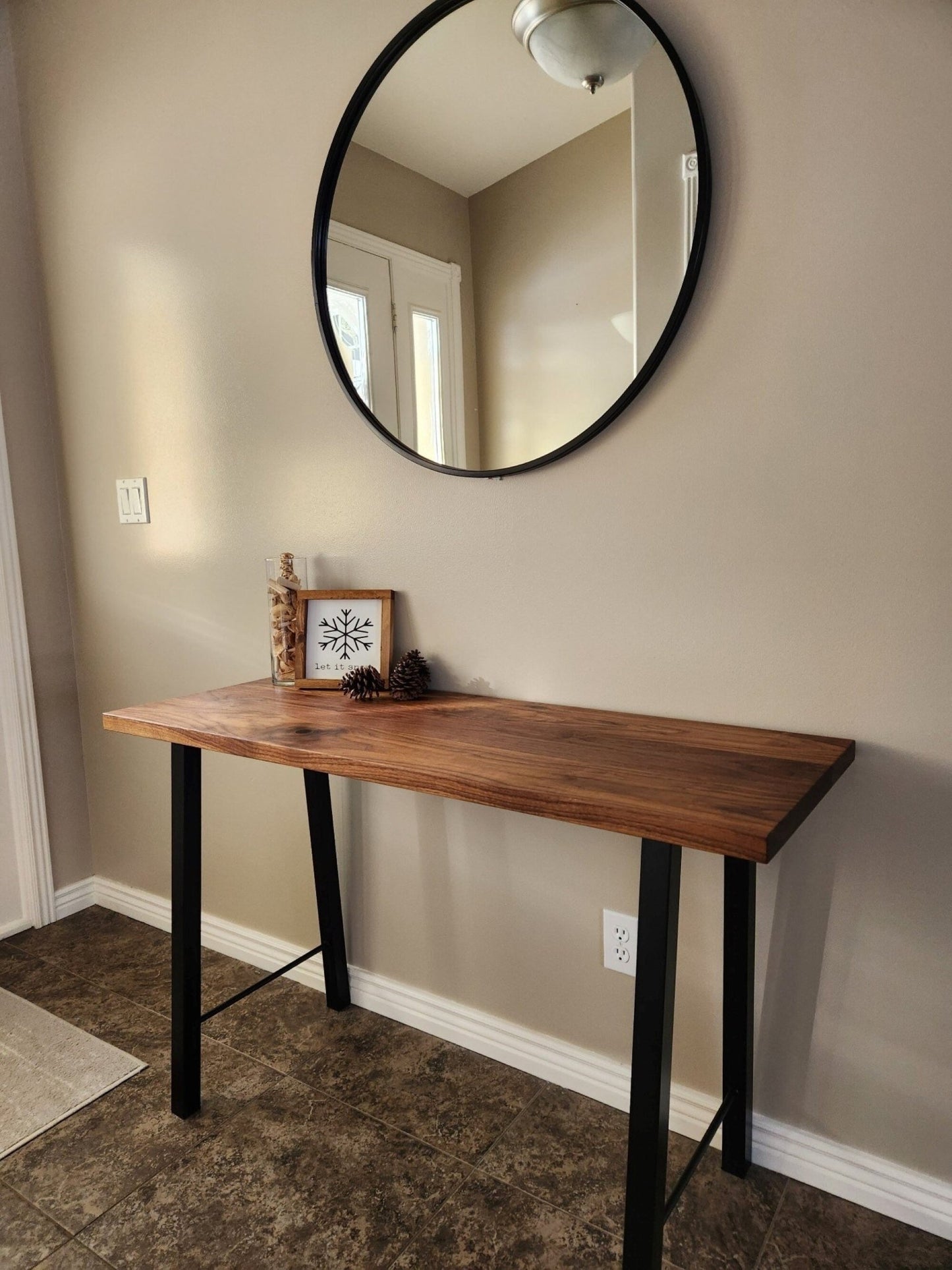 Long Wood Table with Metal Legs - Icehouse Woodwork & Design