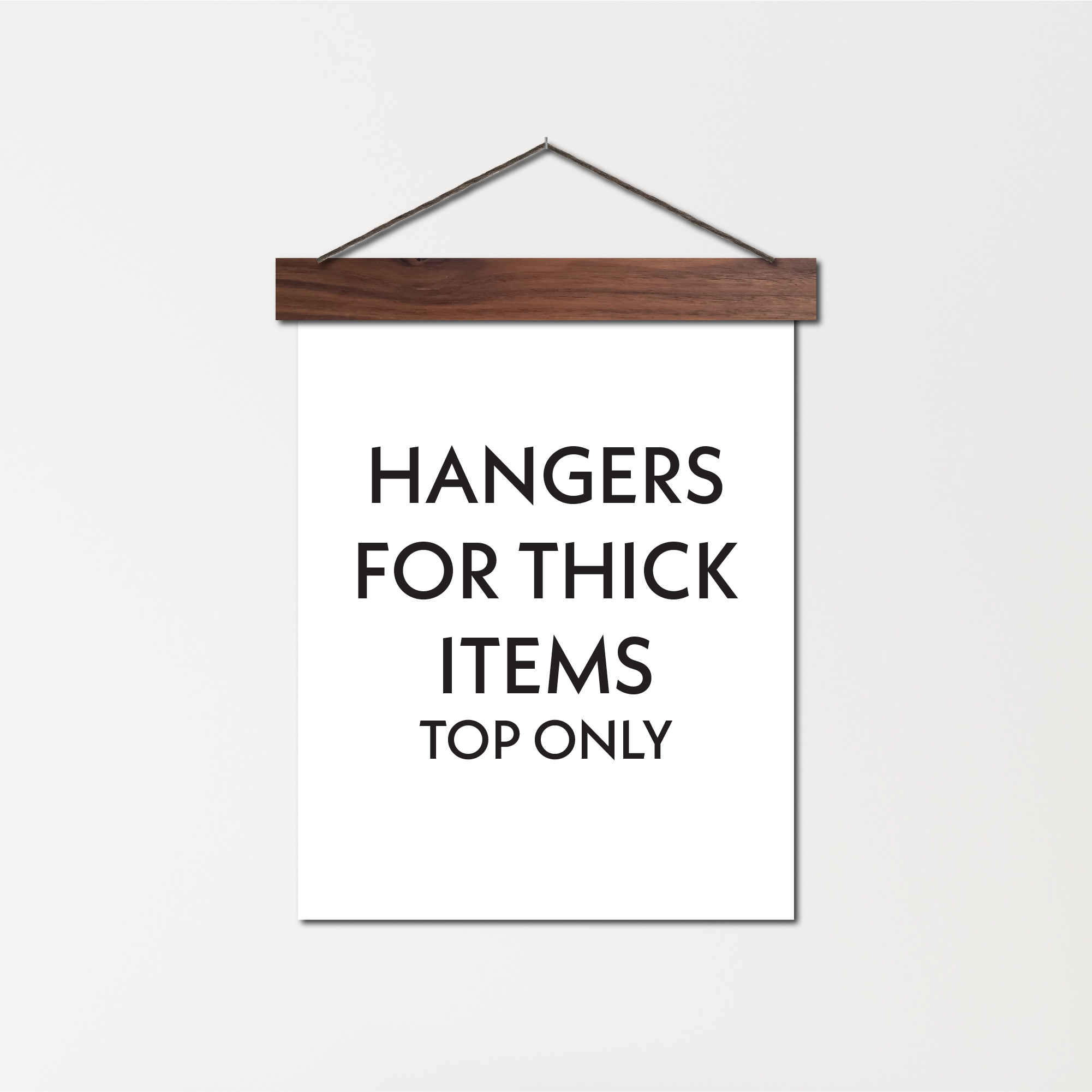 Hangers for Thick Items - Top Only - Icehouse Woodwork & Design