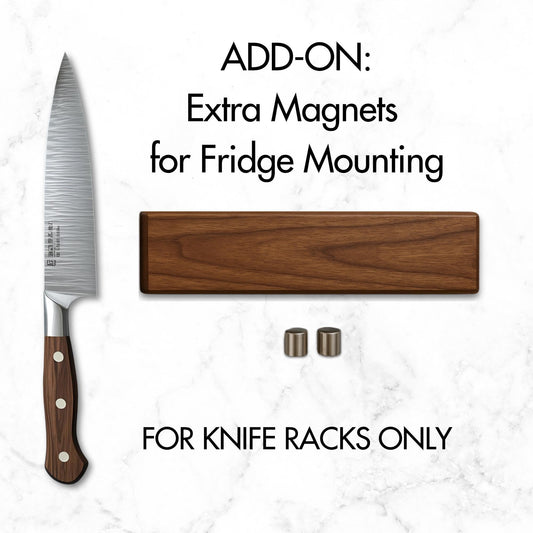 Add - On: Extra Magnets for Fridge Mounting (Magnetic Knife Rack Upgrade) - Icehouse Woodwork & Design
