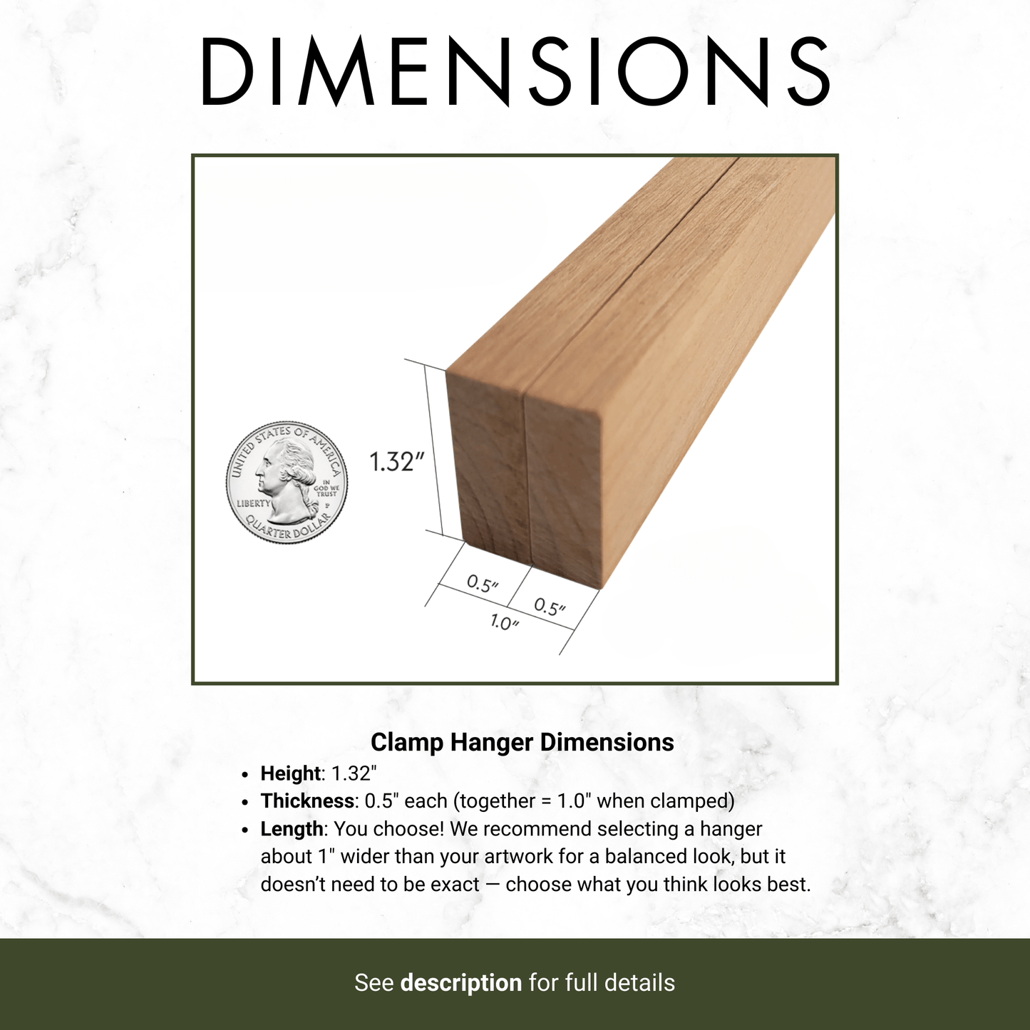 Clamp Hangers - Top Only - Icehouse Woodwork & Design