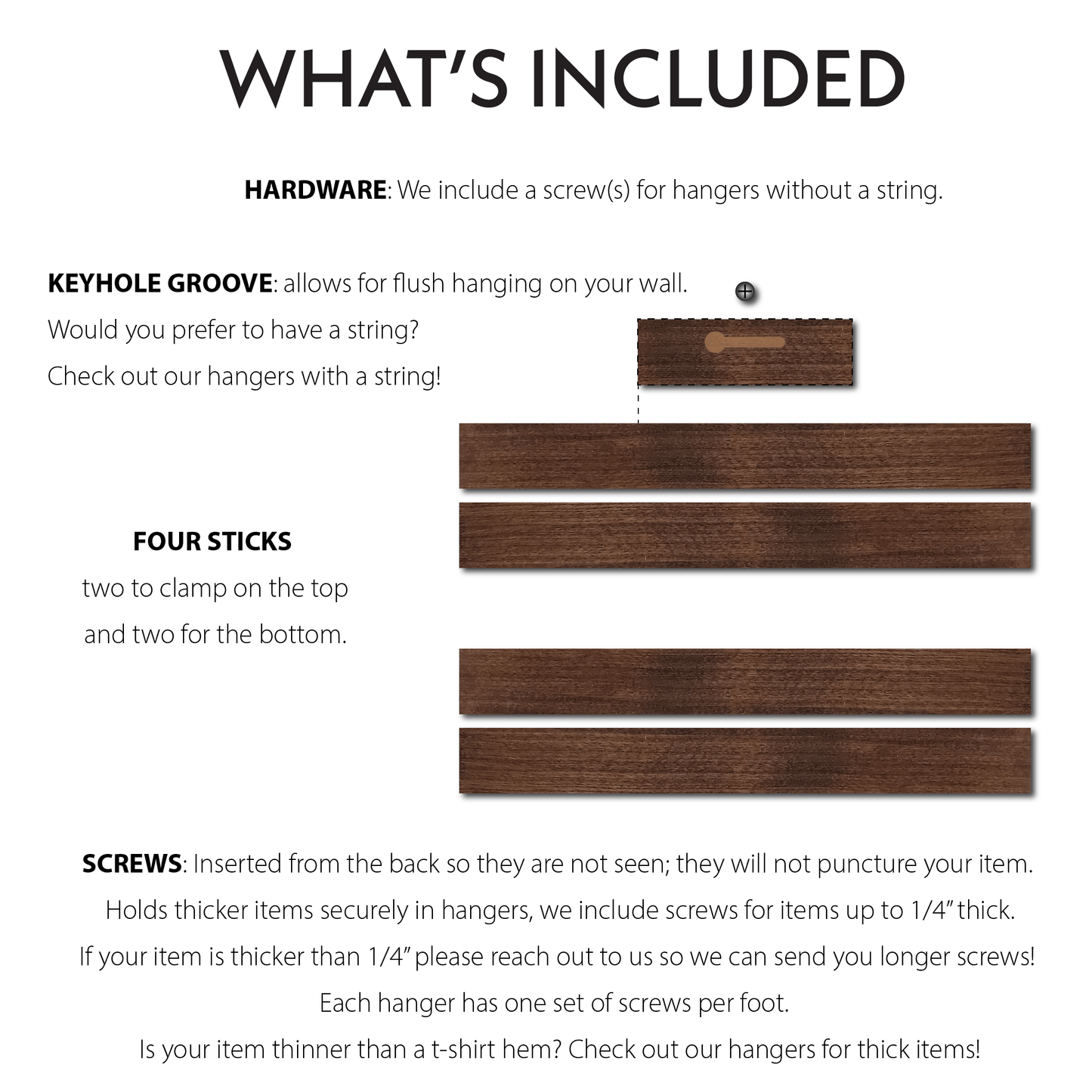 Hangers for Thick Items - Icehouse Woodwork & Design