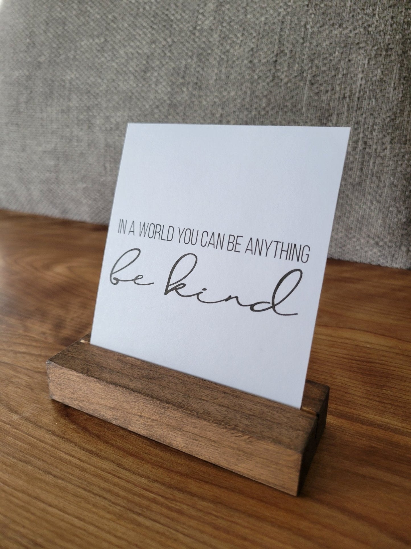 Interchangeable Mini Wood Sign Holder – Seasonal & Inspirational Quotes - Icehouse Woodwork & Design