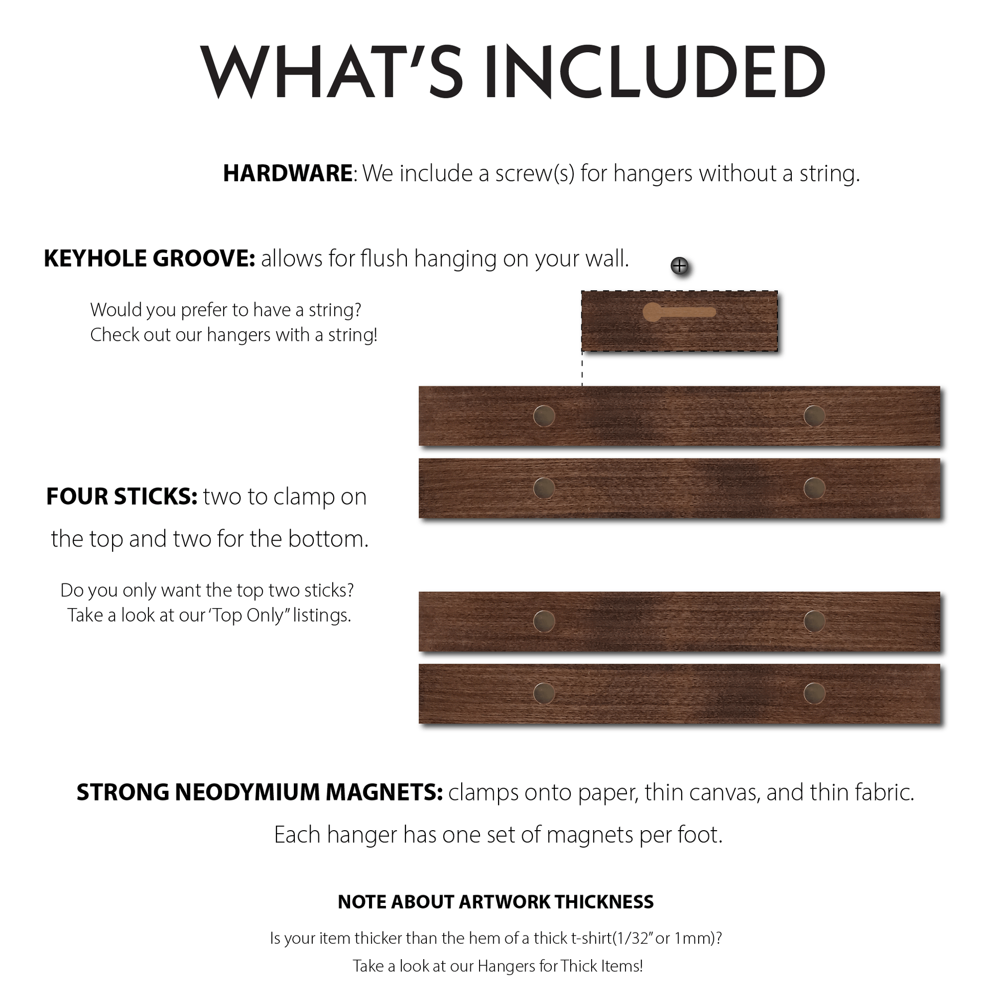 Magnetic Hangers - Icehouse Woodwork & Design