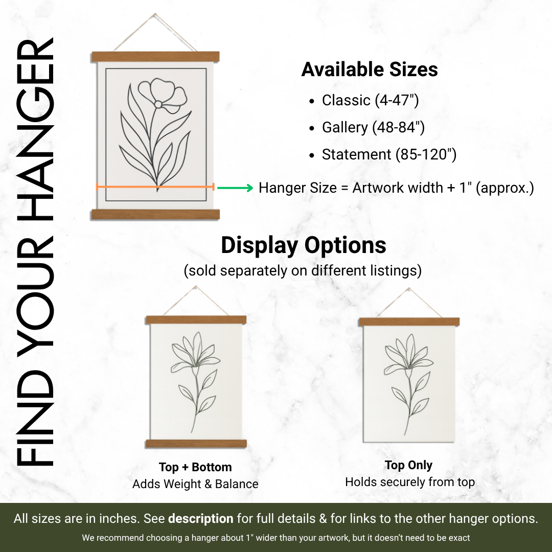 Magnetic Hangers - Top Only - Icehouse Woodwork & Design