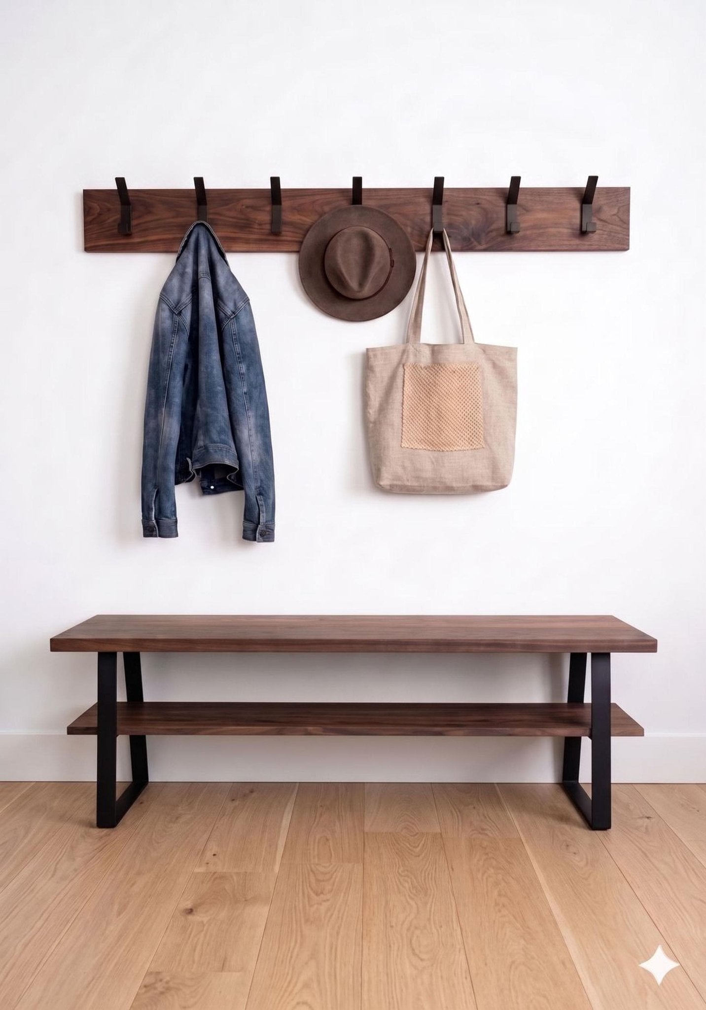 Wood Wall Coat Rack - Icehouse Woodwork & Design