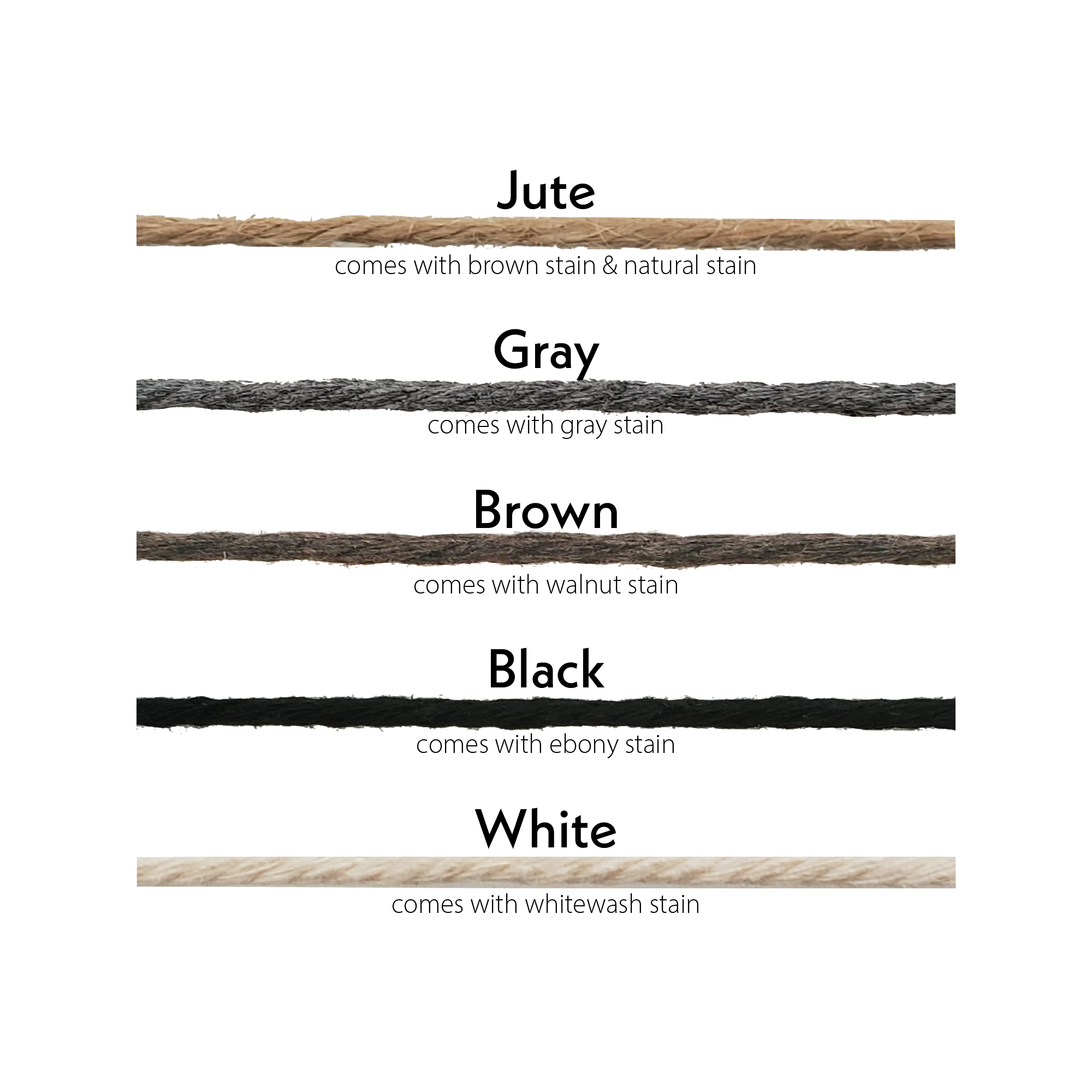 Shows options for string colors